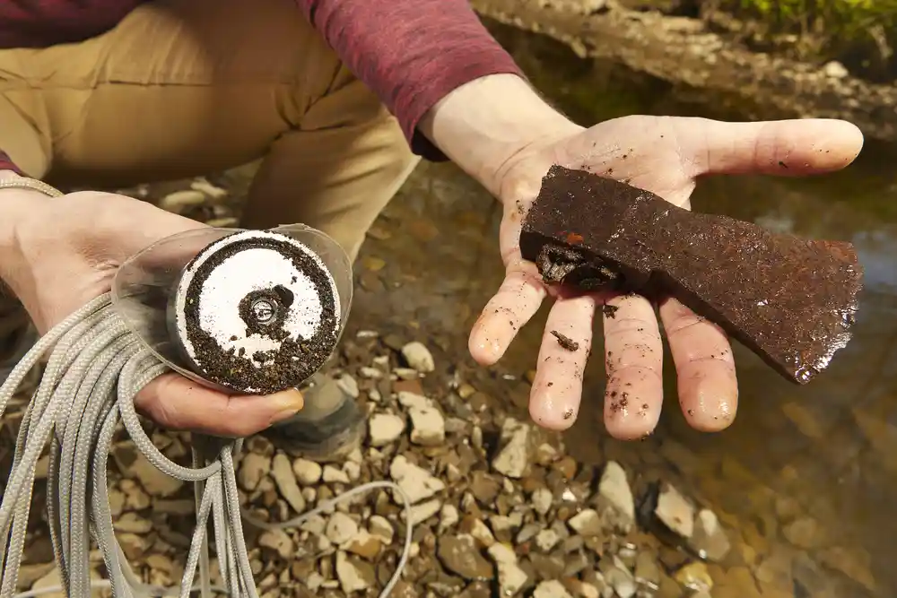 Finding artifacts while magnet fishing